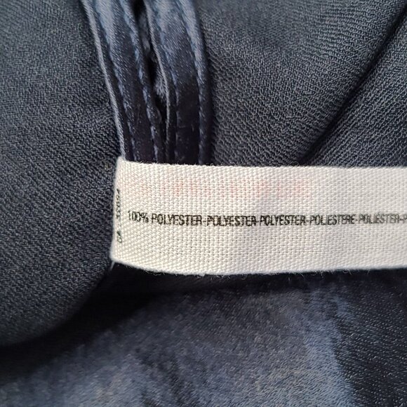 Free People Intimately Oh My Shine Satin Jumpsuit M Navy Blue Side Buttons NWOT - Picture 10 of 10